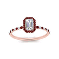 Thumbnail 23 - emerald-cut-ruby-halo-petite-engagement-ring-in-rose-gold-FD8523EMRGRUDRANGLE3-NL-RG