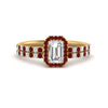 Load image into Gallery viewer, emerald-cut-ruby-halo-wedding-ring-set-in-yellow-gold-FD8523EMGRUDR-NL-YG
