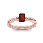 Load image into Gallery viewer, emerald-cut-ruby-simple-engagement-ring-in-rose-gold-FD8253EMRGRUDR-NL-RG-GS.jpg
