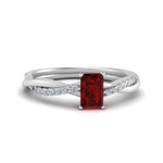 Load image into Gallery viewer, emerald-cut-ruby-simple-engagement-ring-in-white-gold-FD8253EMRGRUDR-NL-WG-GS.jpg
