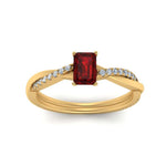 Load image into Gallery viewer, emerald-cut-ruby-simple-engagement-ring-in-yellow-gold-FD8253EMRGRUDR-NL-YG-GS.jpg
