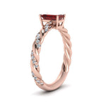 Load image into Gallery viewer, emerald-cut-ruby-twisted-engagement-ring-in-rose-gold-FD9127EMRGRD-NL-RG-GS.jpg
