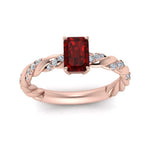Load image into Gallery viewer, emerald-cut-ruby-twisted-engagement-ring-in-rose-gold-FD9127EMRGRD-NL-RG-GS.jpg
