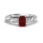 Load image into Gallery viewer, emerald-cut-ruby-twisted-engagement-ring-in-white-gold-FD9127EMRGRD-NL-WG-GS.jpg
