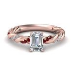 Load image into Gallery viewer, emerald-cut-ruby-twisted-vine-engagement-ring-in-rose-gold-FD9127EMRGRUDR-NL-RG