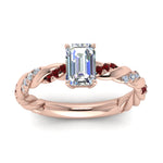 Load image into Gallery viewer, emerald-cut-ruby-twisted-vine-engagement-ring-in-rose-gold-FD9127EMRGRUDRANGLE5-NL-RG
