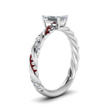 Load image into Gallery viewer, emerald-cut-ruby-twisted-vine-engagement-ring-in-white-gold-FD9127EMRGRUDRANGLE2-NL-WG
