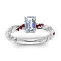 Thumbnail 20 - emerald-cut-ruby-twisted-vine-engagement-ring-in-white-gold-FD9127EMRGRUDRANGLE5-NL-WG
