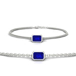 Load image into Gallery viewer, 1 Carat Bezel Set Emerald Chain Bracelet