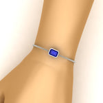 Load image into Gallery viewer, 1 Carat Bezel Set Emerald Chain Bracelet