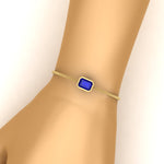 Load image into Gallery viewer, 1 Carat Bezel Set Emerald Chain Bracelet