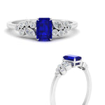 Load image into Gallery viewer, emerald-cut-sapphire-cluster-ring-in-white-gold-FDENS3110EMRGSABL-NL-WG.jpg
