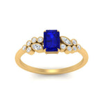 Load image into Gallery viewer, emerald-cut-sapphire-cluster-ring-in-yellow-gold-FDENS3110EMRGSABL-NL-YG.jpg
