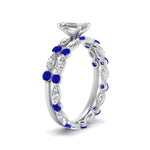 Load image into Gallery viewer, emerald-cut-sapphire-floating-marquise-accent-ring-with-eternity-wedding-band-in-white-gold-FDEWB9398EMGSABLANGEL2-NL-WG_cd4610b4-8e6f-4b1c-b8fd-bfe599bb0d6d.jpg?v=1758801923
