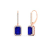 Load image into Gallery viewer, emerald-cut-sapphire-halo-lever-back-2-ct-diamond-earring-in-rose-gold-FD-EAR11235EMGSABLANGLE1-2.00CT-NL-RG.jpg