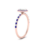 Load image into Gallery viewer, emerald-cut-sapphire-halo-petite-engagement-ring-in-rose-gold-FD8523EMRGSABLANGLE3-NL-RG
