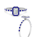 Load image into Gallery viewer, emerald-cut-sapphire-halo-petite-engagement-ring-in-white-gold-FD8523EMRGSABLANGLE3-NL-WG
