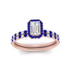 Load image into Gallery viewer, emerald-cut-sapphire-halo-wedding-ring-set-in-rose-gold-FD8523EMGSABL-NL-RG