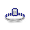 Load image into Gallery viewer, emerald-cut-sapphire-halo-wedding-ring-set-in-white-gold-FD8523EMGSABL-NL-WG