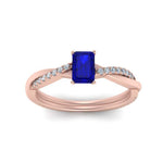 Load image into Gallery viewer, emerald-cut-sapphire-simple-engagement-ring-in-rose-gold-FD8253EMRGSABL-NL-RG-GS.jpg
