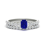 Load image into Gallery viewer, emerald-cut-sapphire-single-prong-diamond-bridal-rings-set-in-FDENS3023EMGSABL-NL-WG-GS
