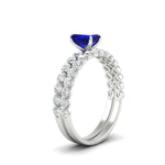 Load image into Gallery viewer, emerald-cut-sapphire-single-prong-diamond-bridal-rings-set-in-FDENS3023EMGSABL-NL-WG-GS
