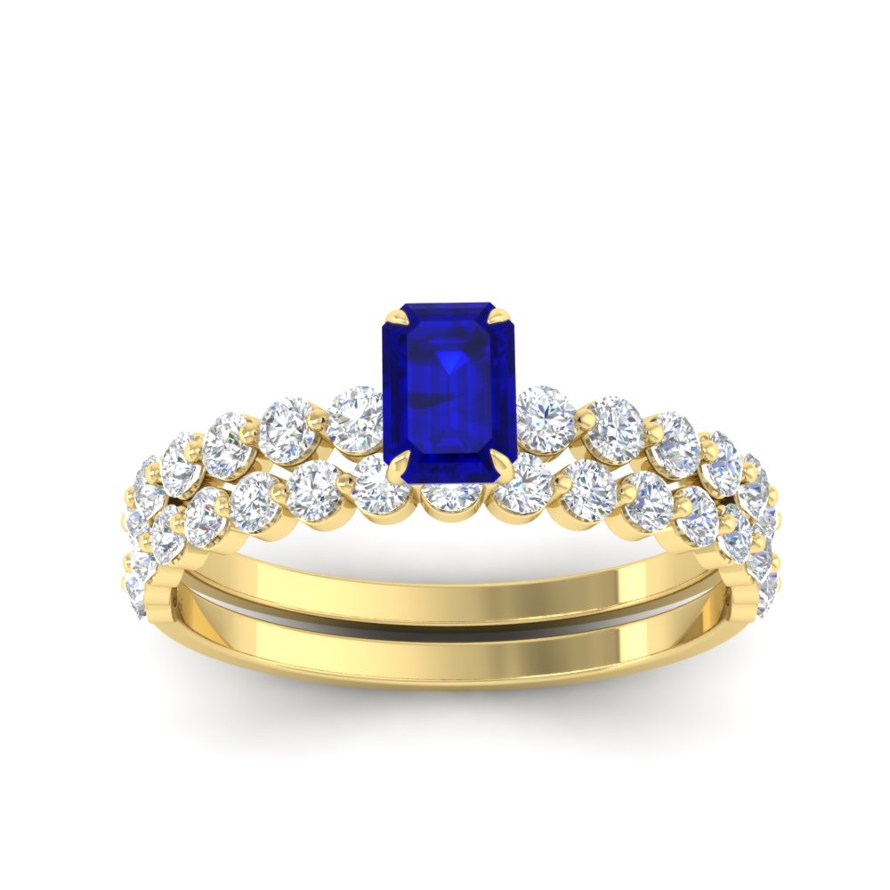 emerald-cut-sapphire-single-prong-diamond-bridal-rings-set-in-FDENS3023EMGSABL-NL-YG-GS