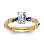 Load image into Gallery viewer, emerald-cut-sapphire-twisted-vine-engagement-ring-in-yellow-gold-FD9127EMRGSABLANGLE5-NL-YG
