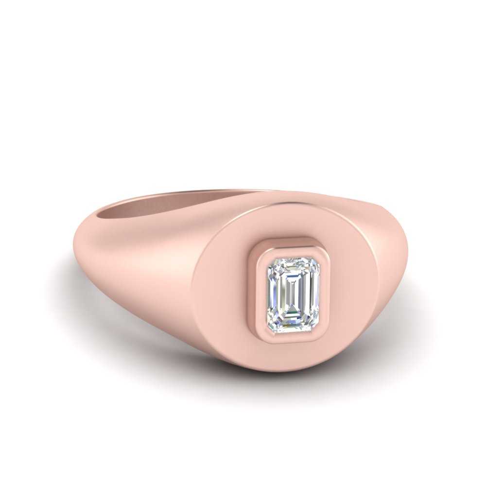 Emerald Cut Signet Ring