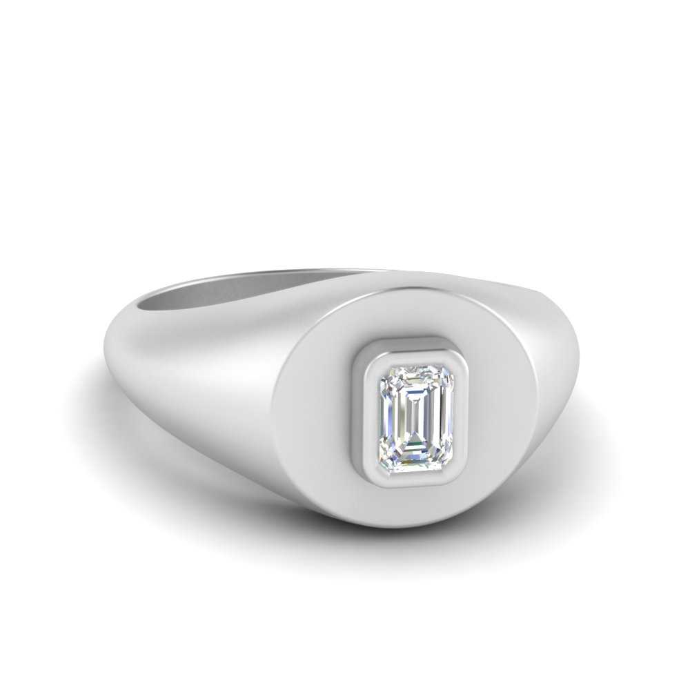 Emerald Cut Signet Ring