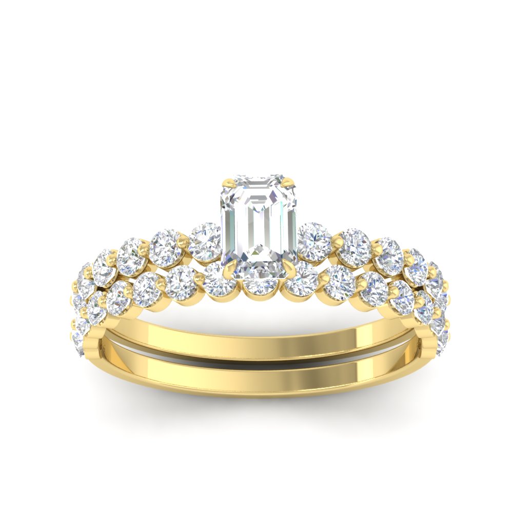 emerald-cut-single-prong-diamond-bridal-rings-set-in-FDENS3023EM-NL-YG-GS