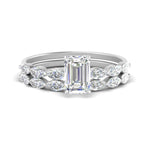 Load image into Gallery viewer, emerald-cut-single-prong-marquise-diamond-engagement-ring-and-band-in-FD9939EM-NL-WG
