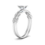 Load image into Gallery viewer, emerald-cut-single-prong-marquise-diamond-engagement-ring-and-band-in-FD9939EM-NL-WG
