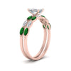 Load image into Gallery viewer, emerald-cut-single-prong-marquise-emerald-engagement-ring-and-band-in-FD9939EMGEMGR-NL-RG