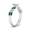 Load image into Gallery viewer, emerald-cut-single-prong-marquise-emerald-engagement-ring-and-band-in-FD9939EMGEMGR-NL-WG