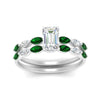 Load image into Gallery viewer, emerald-cut-single-prong-marquise-emerald-engagement-ring-and-band-in-FD9939EMGEMGR-NL-WG