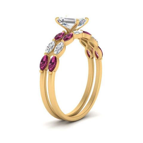 emerald-cut-single-prong-marquise-pink-sapphire-engagement-ring-and-band-in-FD9939EMGSADRPI-NL-YG