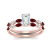 Load image into Gallery viewer, emerald-cut-single-prong-marquise-ruby-engagement-ring-and-band-in-FD9939EMGRUDR-NL-RG