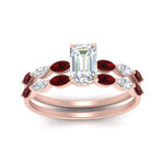 Load image into Gallery viewer, emerald-cut-single-prong-marquise-ruby-engagement-ring-and-band-in-FD9939EMGRUDR-NL-RG
