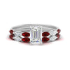 Load image into Gallery viewer, emerald-cut-single-prong-marquise-ruby-engagement-ring-and-band-in-FD9939EMGRUDR-NL-WG