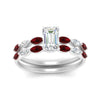 Load image into Gallery viewer, emerald-cut-single-prong-marquise-ruby-engagement-ring-and-band-in-FD9939EMGRUDR-NL-WG