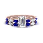 Load image into Gallery viewer, emerald-cut-single-prong-marquise-sapphire-engagement-ring-and-band-in-FD9939EMGSABL-NL-RG
