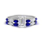 Load image into Gallery viewer, emerald-cut-single-prong-marquise-sapphire-engagement-ring-and-band-in-FD9939EMGSABL-NL-WG
