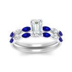 Load image into Gallery viewer, emerald-cut-single-prong-marquise-sapphire-engagement-ring-and-band-in-FD9939EMGSABL-NL-WG
