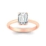 Load image into Gallery viewer, Cathedral Emerald Cut Solitaire Ring
