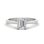 Load image into Gallery viewer, Cathedral Emerald Cut Solitaire Ring
