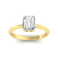 Thumbnail 7 - Cathedral Emerald Cut Solitaire Ring