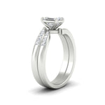 Load image into Gallery viewer, emerald-cut-swirl-channel-diamond-bridal-set-in-white-gold-FDENS4028EM-NL-WG.jpg