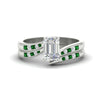 Load image into Gallery viewer, emerald-cut-swirl-channel-diamond-bridal-set-with-emerald-in-white-gold-FDENS4028EMGEMGR-NL-WG.jpg
