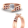 Load image into Gallery viewer, emerald-cut-swirl-channel-diamond-bridal-set-with-ruby-in-rose-gold-FDENS4028EMGRUDR-NL-RG.jpg